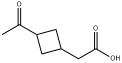 Cyclobutaneacetic acid, 3-acetyl- (9CI) 结构式