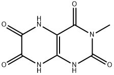 2,4,6,7(1H,3H)-Pteridinetetrone,  5,8-dihydro-3-methyl- 结构式