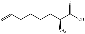 (2S)-2-氨基-7-烯-辛酸 结构式