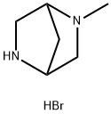 (1S)-2-甲基-2,5-二氮双环[2.2.1]庚烷二氢溴酸盐 结构式