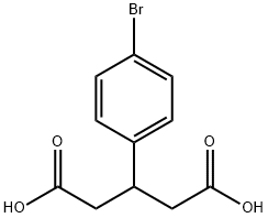 3-(4-BROMOPHENYL)PENTANEDIOIC ACID 结构式