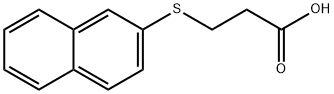 3-(2-萘硫)丙酸 结构式