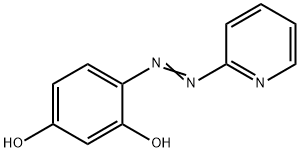 4-(2-吡啶偶氮)-1,3-苯二酚 结构式
