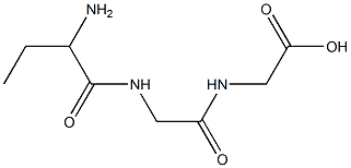 2-(2-(2-Aminobutanamido)acetamido)acetic acid 结构式