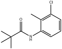 N-(3-CHLORO-2-METHYL-PHENYL)-2,2-DIMETHYL-PROPIONAMIDE 结构式