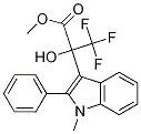 (+/-)-3,3,3-trifluoro-2-hydroxy-2-(1-methyl-2-phenylindol-3-
yl)propionic acid methyl ester 结构式