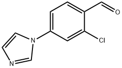 2-氯-4-(1-咪唑基)苯甲醛 结构式