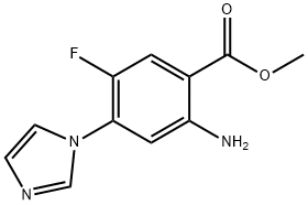 2-氨基-4-(1-咪唑基)-5-氟苯甲酸甲酯 结构式