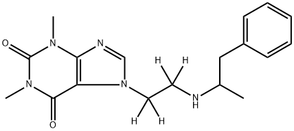 Fenethylline-d4 Hydrochloride 结构式