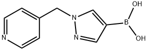 1-(4-PYRIDINOMETHYL)PYRAZOLE-4-BORONIC ACID 结构式