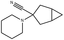 Bicyclo[3.1.0]hexane-3-carbonitrile, 3-(1-piperidinyl)- (9CI) 结构式