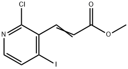 Methyl 3-(2-chloro-4-iodopyridin-3-yl)acrylate 结构式