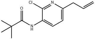 N-(6-Allyl-2-chloropyridin-3-yl)pivalamide 结构式