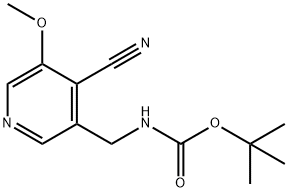 TERT-BUTYL (4-CYANO-5-METHOXYPYRIDIN-3-YL)-METHYLCARBAMATE 结构式