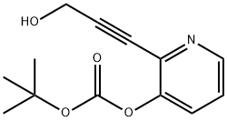 TERT-BUTYL 2-(3-HYDROXYPROP-1-YNYL)PYRIDIN-3-YL-CARBONATE 结构式