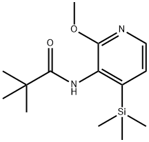 N-(2-Methoxy-4-(trimethylsilyl)pyridin-3-yl)-pivalamide 结构式