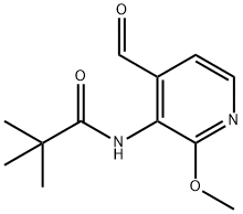 N-(4-Formyl-2-methoxypyridin-3-yl)pivalamide 结构式