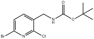 tert-Butyl (6-bromo-2-chloropyridin-3-yl)-methylcarbamate 结构式