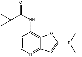 N-(2-(TRIMETHYLSILYL)FURO[3,2-B]PYRIDIN-7-YL)-PIVALAMIDE 结构式