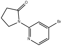 1-(4-溴吡啶-2-基)吡咯烷-2-酮 结构式