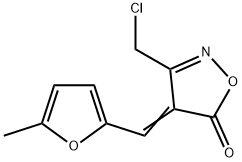 (4E)-3-(chloromethyl)-4-[(5-methyl-2-furyl)methylene]isoxazol-5(4H)-one 结构式