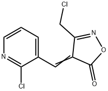 (4E)-3-(chloromethyl)-4-[(2-chloropyridin-3-yl)methylene]isoxazol-5(4H)-one 结构式