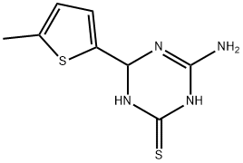 4-amino-6-(5-methyl-2-thienyl)-1,6-dihydro-1,3,5-triazine-2-thiol 结构式