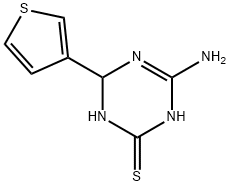 4-amino-6-(3-thienyl)-1,6-dihydro-1,3,5-triazine-2-thiol 结构式