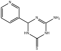 4-amino-6-pyridin-3-yl-1,6-dihydro-1,3,5-triazine-2-thiol 结构式