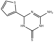 4-amino-6-(2-thienyl)-1,6-dihydro-1,3,5-triazine-2-thiol 结构式