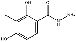 2,4-二羟基-3-甲基苯甲酰肼 结构式