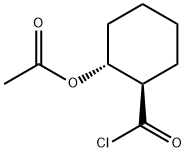 Cyclohexanecarbonyl chloride, 2-(acetyloxy)-, trans- (9CI) 结构式