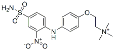 Ethanaminium,  2-[4-[[4-(aminosulfonyl)-2-nitrophenyl]amino]phenoxy]-N,N,N-trimethyl- 结构式