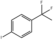 1-(1,1-二氟乙基)-4-碘-苯 结构式