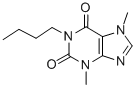 1-N-BUTYL-3,7-DIMETHYLXANTHINE 结构式