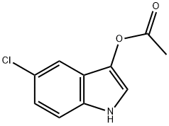5-氯-1H-吲哚-3-基乙酸酯 结构式