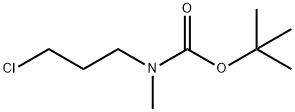 N-BOC-N-甲基-3-氯-1-丙胺 结构式