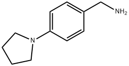 [4-(1-吡咯烷基)苯基]甲胺 结构式