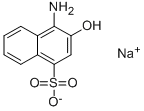 1-氨基-2-萘酚-4-磺酸钠 结构式