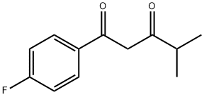 1-(4-氟苯基)-4-甲基戊-1,3-二酮 结构式