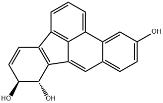 9,10-dihydro-5,9,10-trihydroxybenzo(b)fluoranthene 结构式
