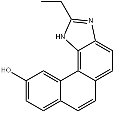 3H-Phenanthro(3,4-d)imidazol-10-ol, 2-ethyl- 结构式