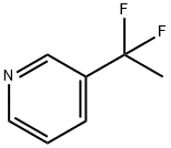 Pyridine,3-(1,1-difluoroethyl)-(9CI) 结构式