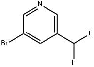 3-溴-5-(二氟甲基)吡啶 结构式