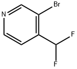 Pyridine, 3-bromo-4-(difluoromethyl)- (9CI) 结构式