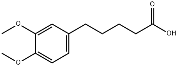 5-(3,4-二甲氧基苯基)戊酸 结构式