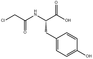 N-(2-乙酰氯)-L-酪氨酸 结构式
