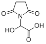 1-Pyrrolidineacetic  acid,  -alpha--hydroxy-2,5-dioxo- 结构式