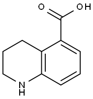 1,2,3,4-四氢喹啉-5-羧酸 结构式