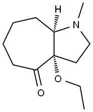 Cyclohepta[b]pyrrol-4(1H)-one, 3a-ethoxyoctahydro-1-methyl-, cis- (9CI) 结构式